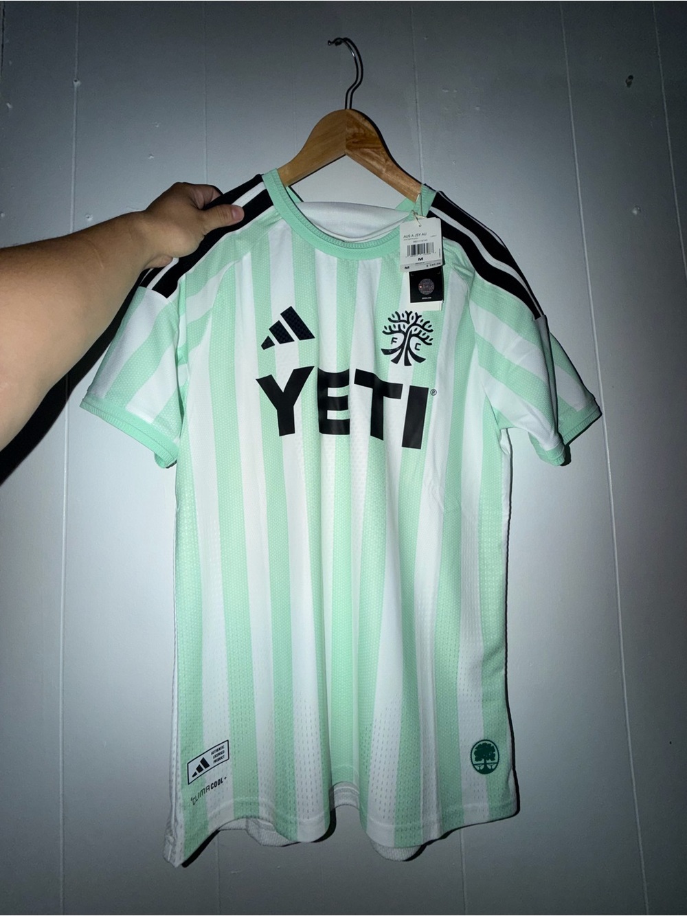 Men Adidas Authentic Austin Fc jersey Size M
